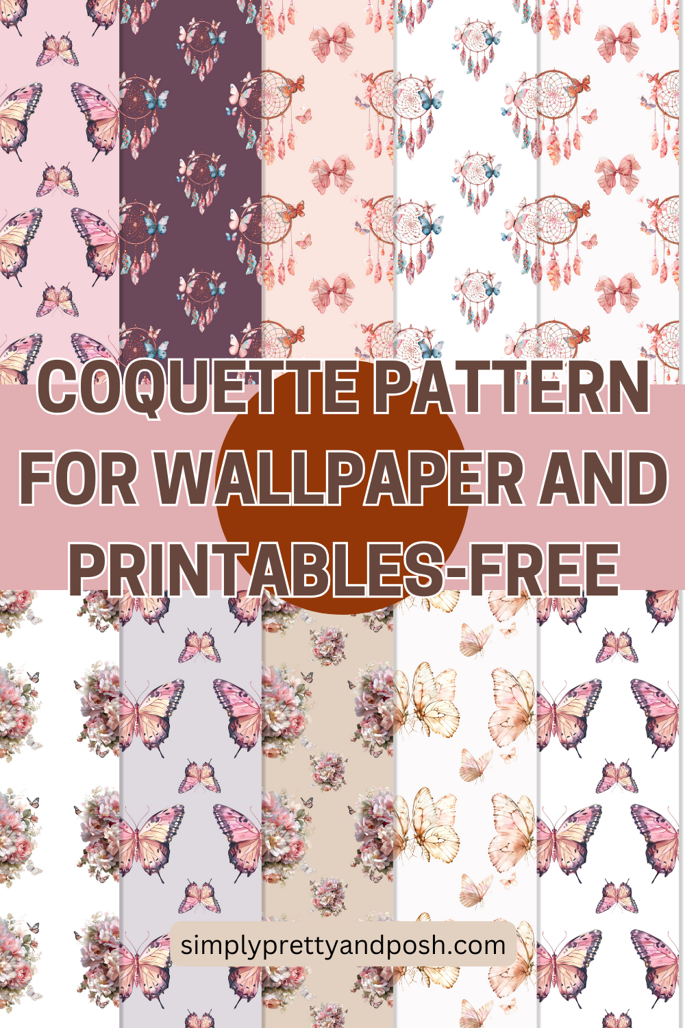 Coquette Butterfly Pattern-Free