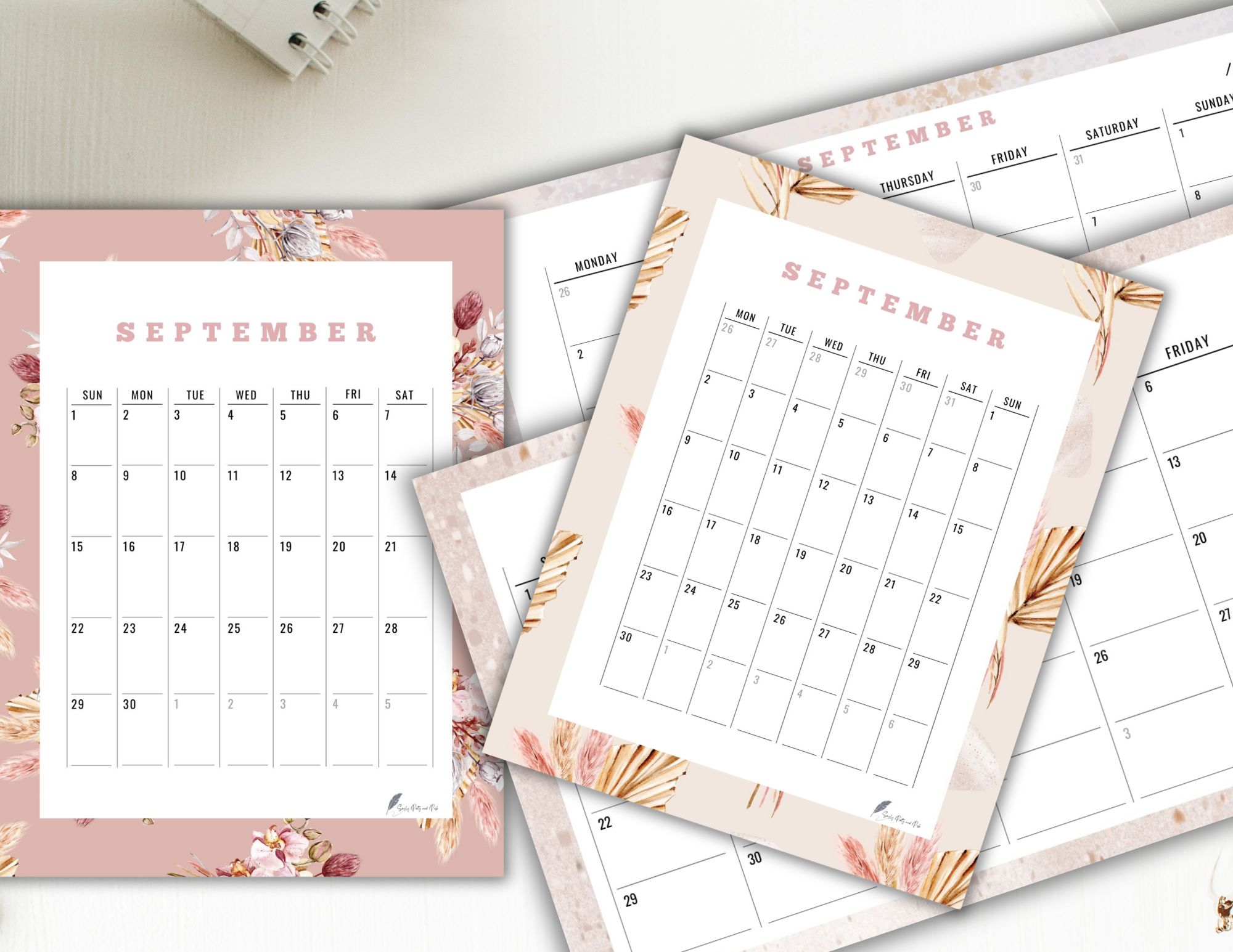 September Calendar Printable 2024